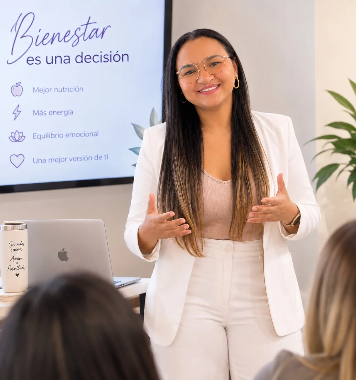 María en una capacitación